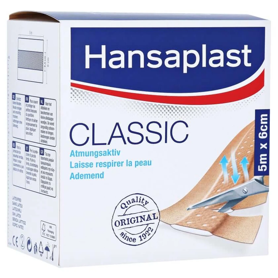 Hansaplast Classic Pflaster 6 cmx5 m 1 St