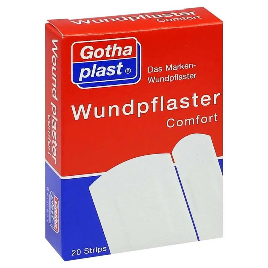 Esparadrapo Gothaplast Wound confort 2 tamaños 20 uds.