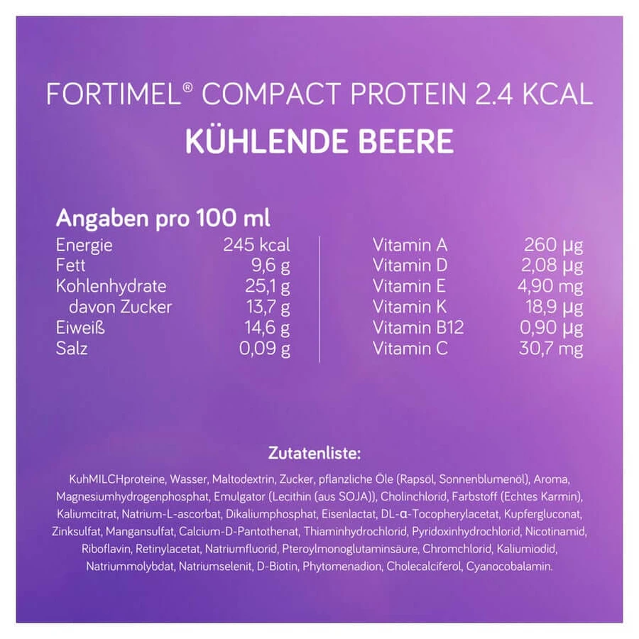 Fortimel Compact Protein 2.4 Kcal Cool.coconut 8X4X125 ml