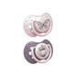 LOVI Silicone Pacifier Dynamic 18m+ 2 pcs Botanic front 22/875