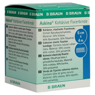 Askina Fixation Bandage Cohesive 6 cmx4 m 1 pc