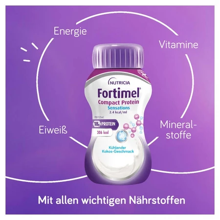 Fortimel Compact Eiwit 2,4 Kcal Cool.coconut 4X125 ml