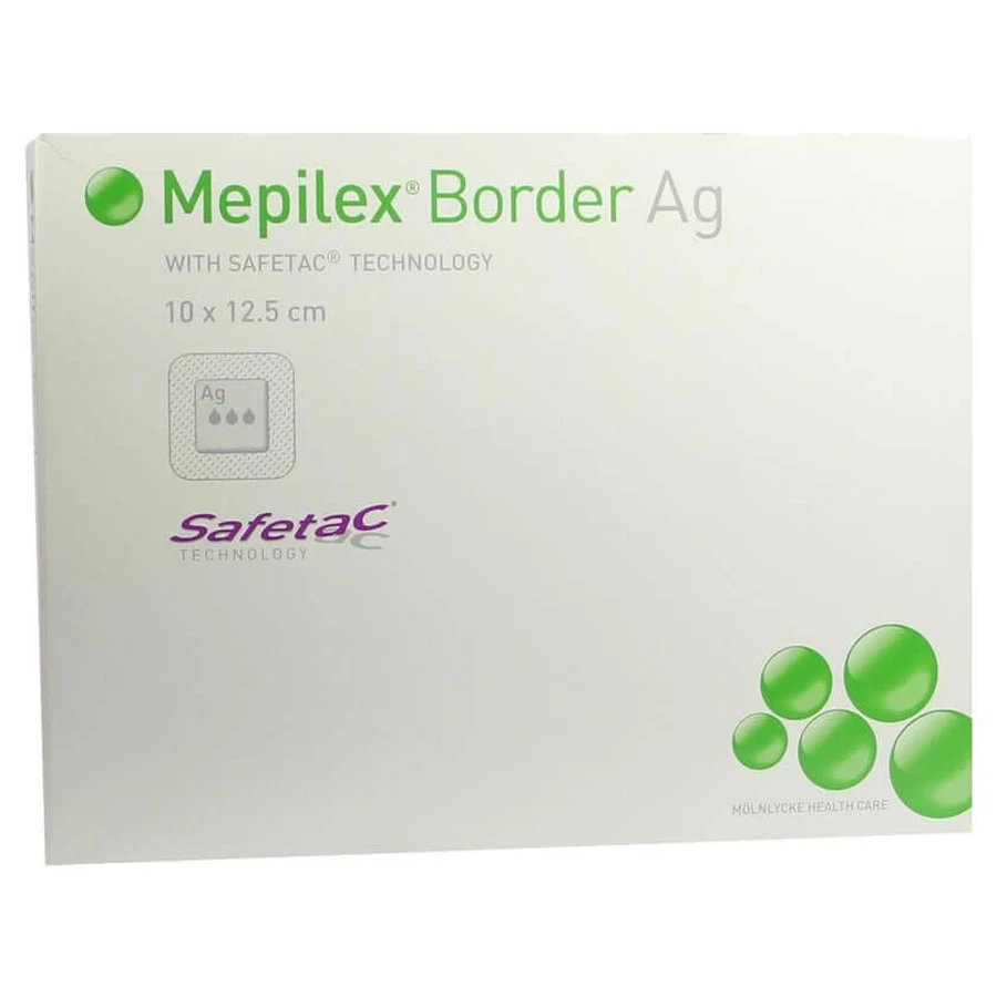 Mepilex Border Ag schuimverband 10x12,5 cm 5 st.
