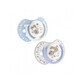 LOVI Silicone Pacifier Dynamic 6-18m 2 pcs Night&amp;amp;Day boy ( OITA) 22/811