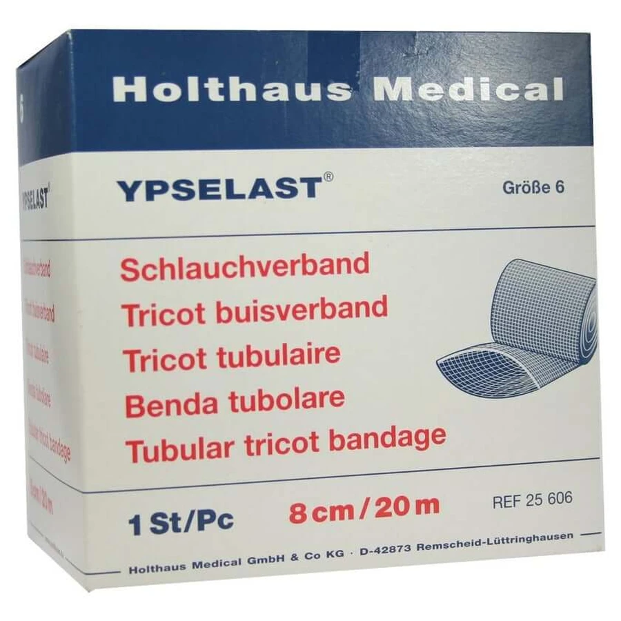 Bandage tubulaire Ypselast taille 6 20 m blanc 1 pc