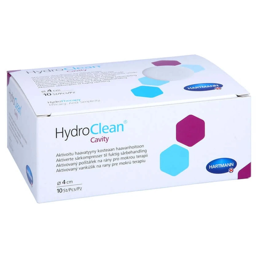 Compresas Cavitarias Hydroclean 4 cm redondas s 10 unid.