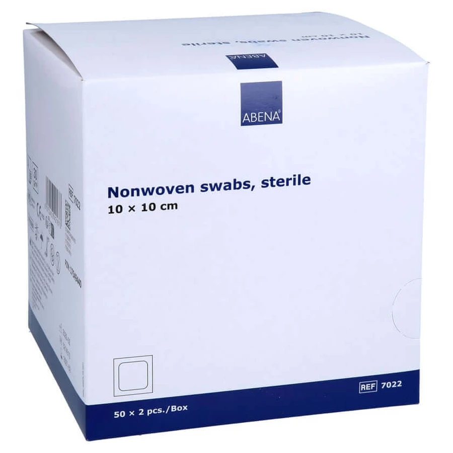 Non-woven compresses sterile 10x10 cm 4-ply 50X2 pcs.