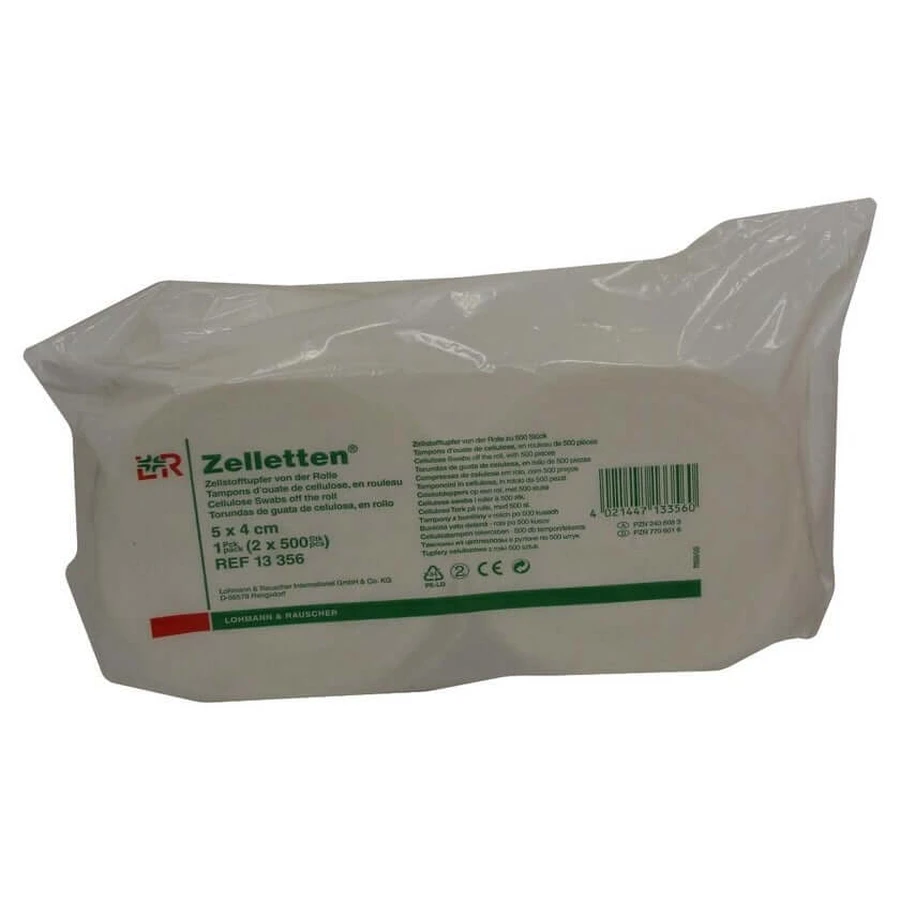 Celvormige watten 4x5 cm niet-steriele rol 2X500 stuks
