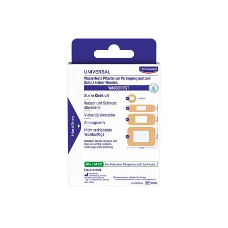 Hansaplast universal plaster strips water 20 pcs
