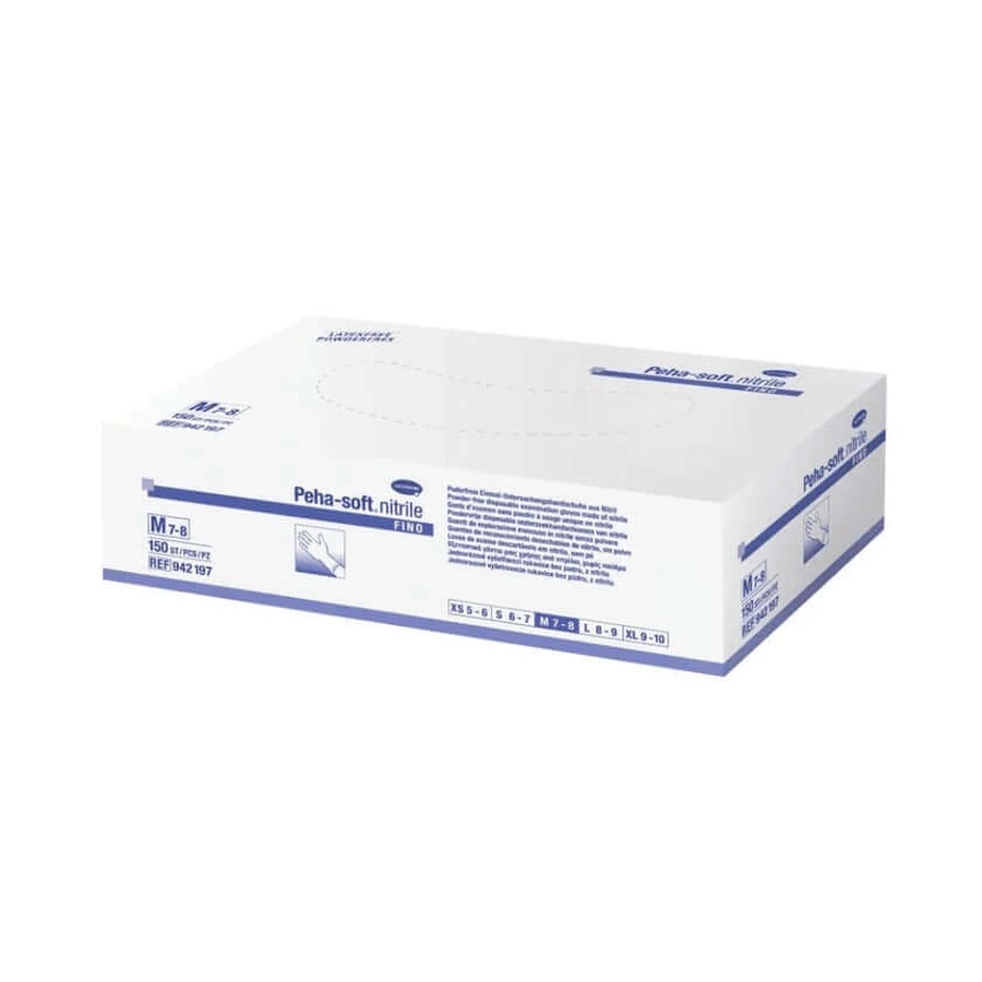Hartmann Peha-soft nitril fino onderzoekshandschoenen blauw maat L 150 st.