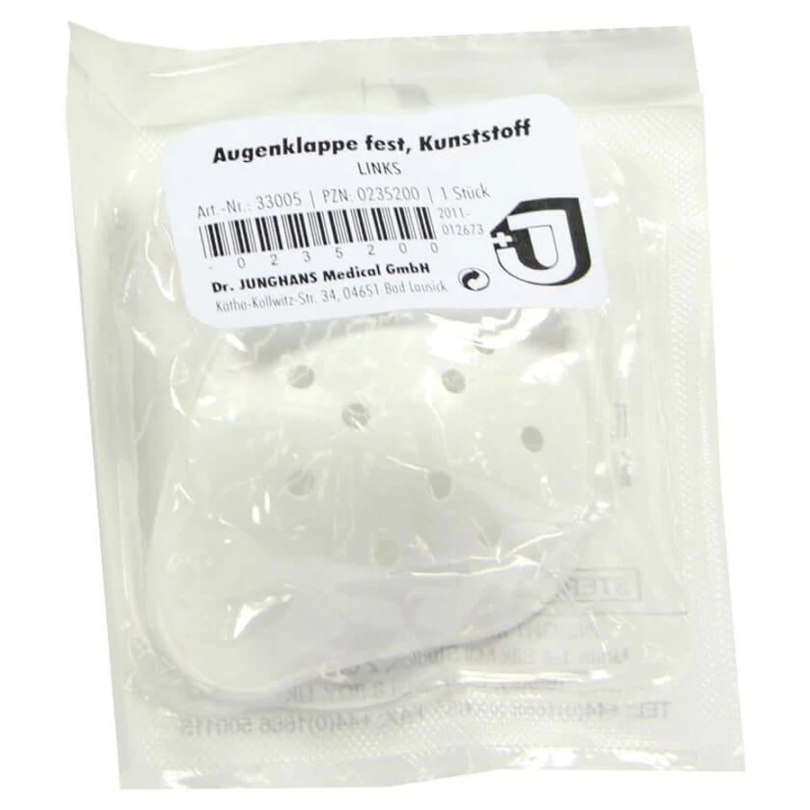 Plastic eye patch left fixed 1 pc