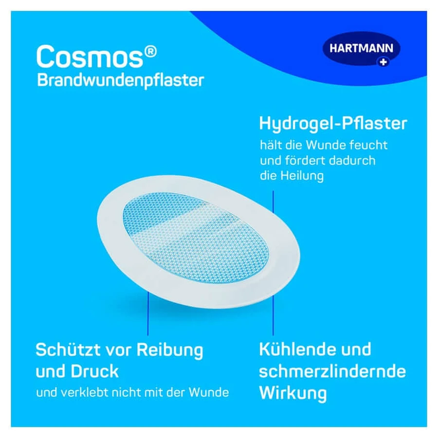 Cosmos plasturi pentru arsuri 8 buc