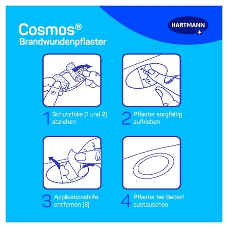 Cosmos plasturi pentru arsuri 8 buc