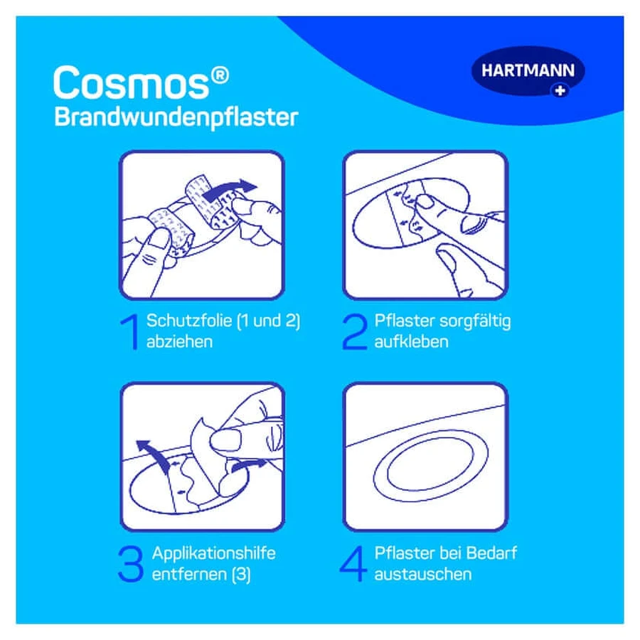 Cosmos plasturi pentru arsuri 8 buc