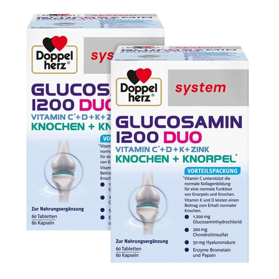 Dubbelpak Doppelherz Glucosamine 1200 2X120 St