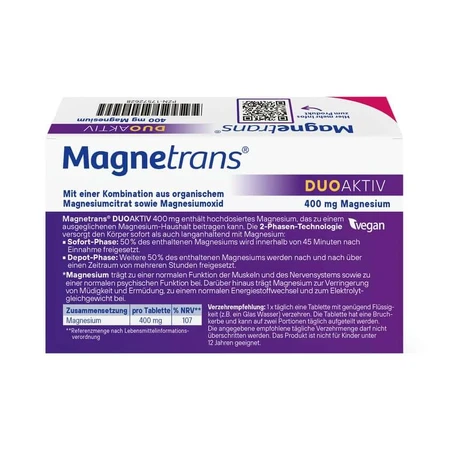 Magnetrans Duo-aktiv 400 Mg Tabletten 20 St