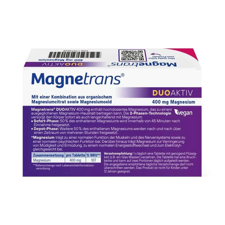 Magnetrans Duo-aktiv 400 Mg Tabletten 20 St