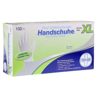 Gants jetables en vinyle sans poudre XL 100 pcs