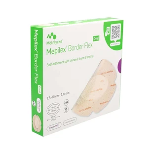 Mepilex Border Flex apósito de espuma adhesiva 7,8x10 cm oval 5 uds.