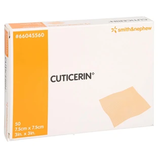 Cuticerin 7,5x7,5 cm gaasjes met zalf 50 st.