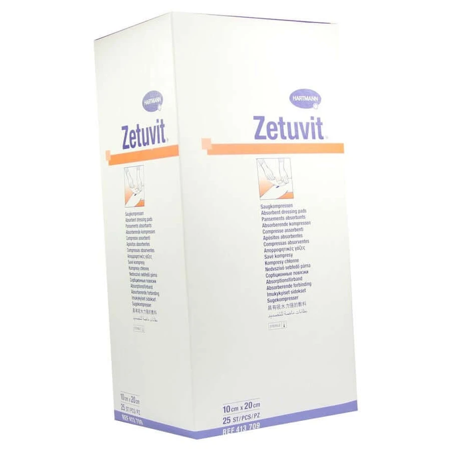 Zetuvit estéril 10 x 20 cm 25 uds.