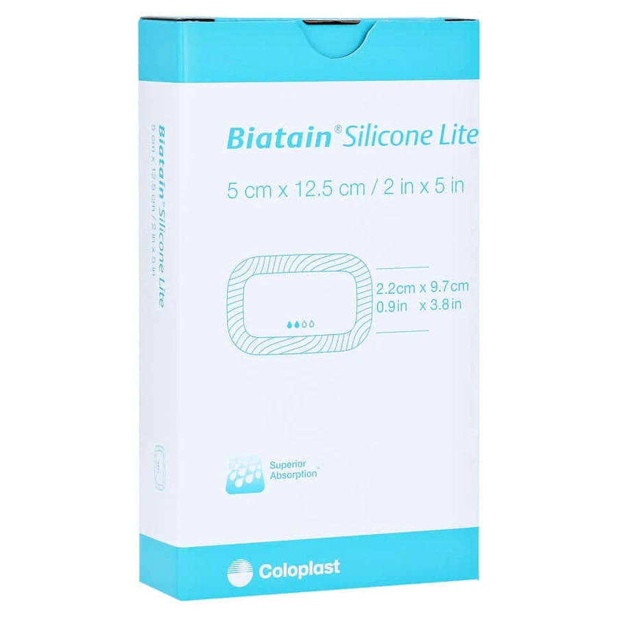 Biatain Silicone Lite schuimverband 5x12 5 st.