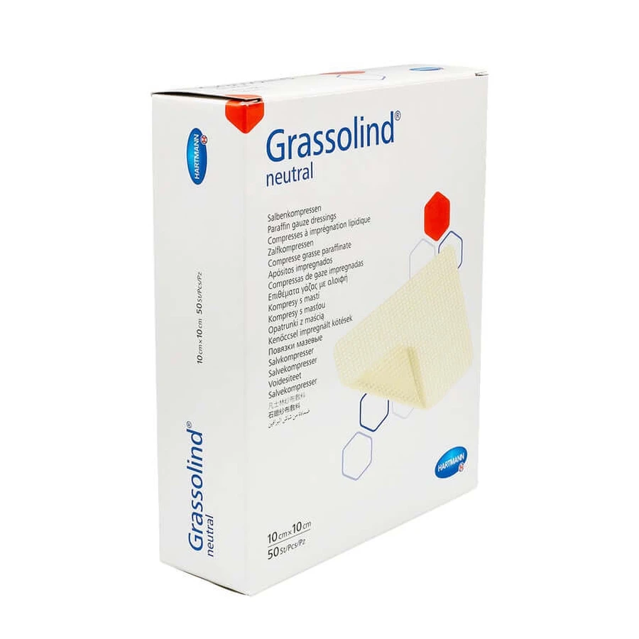 Grassolind pomada compresas 10x10 cm este 50 uds.