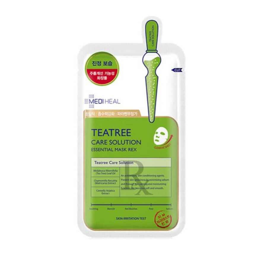 Shop MEDIHEAL Teatree Care Solution Essential Gesichtsmaske 24 ml MEDIHEAL Teatree Care Solution Essential Gesichtsmaske 24 ml