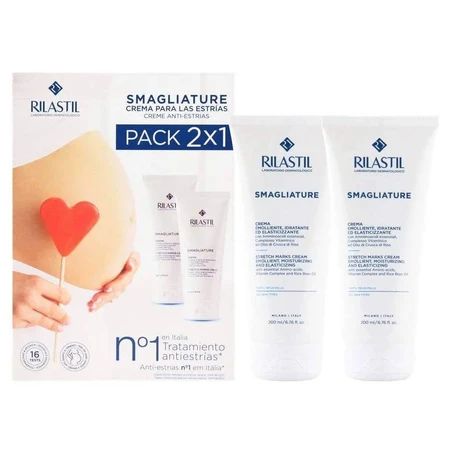 Rilastil Stretch Marks - Cremepackung x 200 ml 1+1 GESCHENK