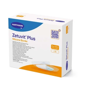 Zetuvit Plus Silicone Border 8x8 cm 10 St