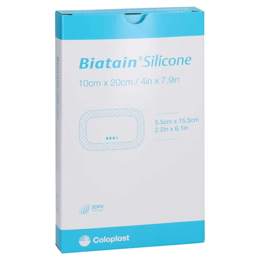 Biatain Siliconen schuimverband 10x20 cm 5 st.