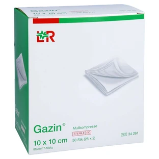 Gazin gauze comp.10x10 cm sterile 8 fold 25X2 pcs.