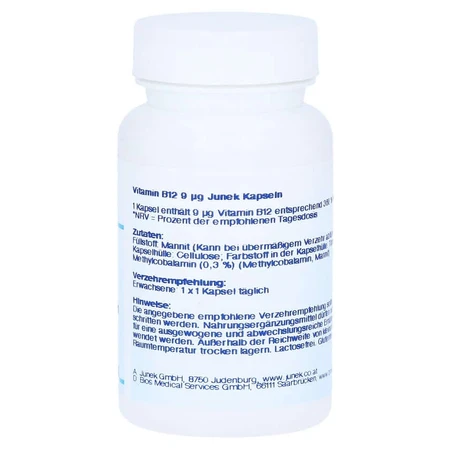 Vitamin B12 9 µg Junek Kapseln 90 St