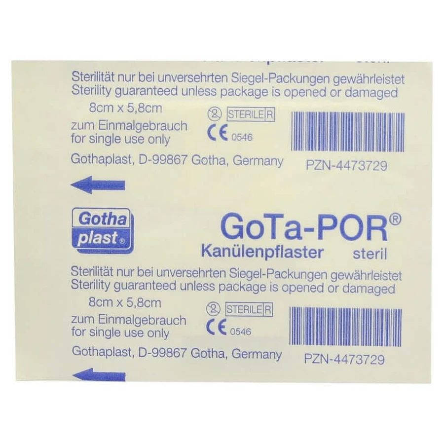 Gota-por cannula plaster 58x80 mm 1 pc