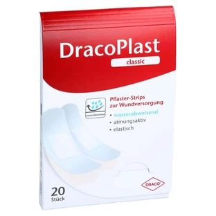 Dracoplast Classic Plaster Strips White 20 pcs