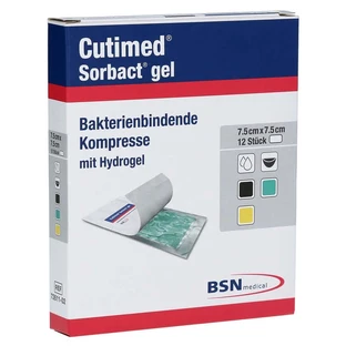 Cutimed Sorbact Gel Compresses 7.5x7.5 c 12 pcs.