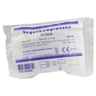 Eye compresses 5.8x7 cm sterile 10 pcs.