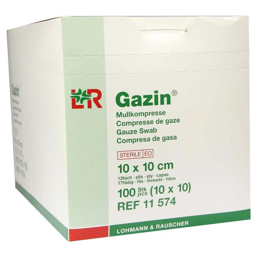 Gazin gasa 10x10 cm estéril 10X10 unid.
