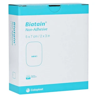 Biatain foamverband 5x7 cm niet-klevend 10 st.