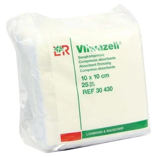 Lohmann & Rauscher Vliwazell 10 x 10 cm niet-steriel 25 st. 25 st.
