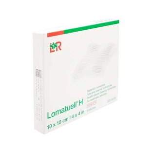 Lomatuell H zalftule 10x10 cm steriel 10 st.