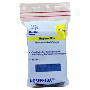 Aspirador de secreciones nasales Nosefrida Hygienefilte 20 uds.