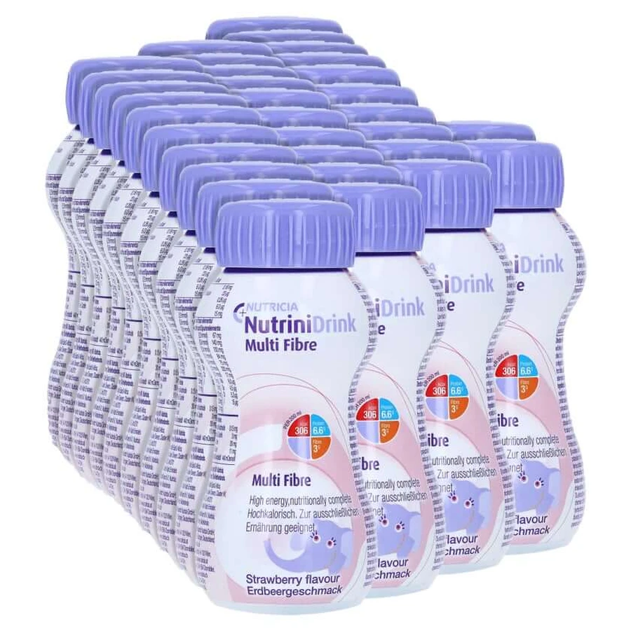 Nutrinidrink Multifibre Erdbeergeschmack 32X200 ml