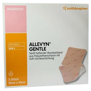 Allevyn Gentle 10x10 cm apósito de espuma 5 uds.