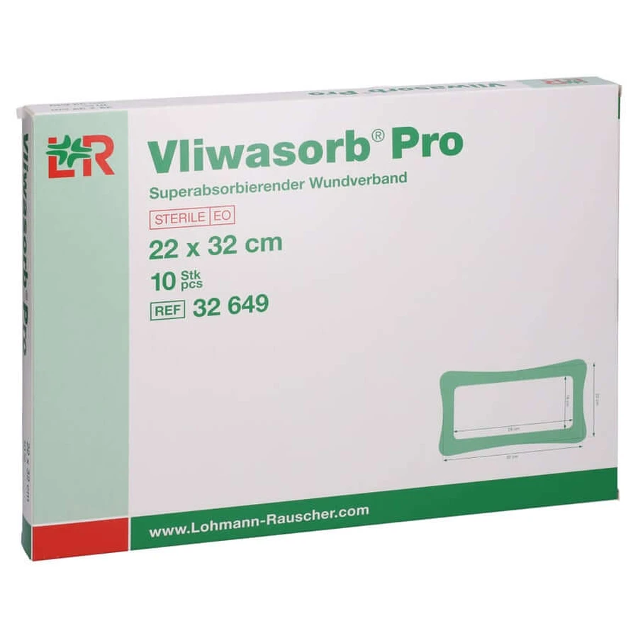 Vliwasorb Pro Superabsorb.comp.steriel 22 10 st.