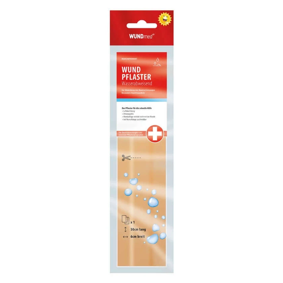 Wound plaster 6 Cmx0.5 m waterproof 1 pc