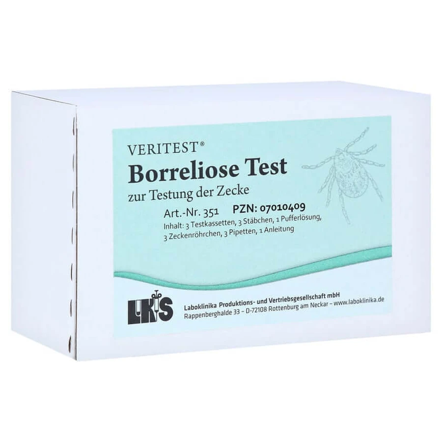 Borreliose Test zur Testung der Zecke Te 3 St