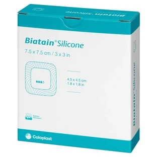 Biatain Siliconen schuimverband 7,5x7,5 c 10 st.