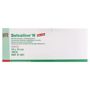 Solvaline N kompressen 10x10 cm steriel 100 st.