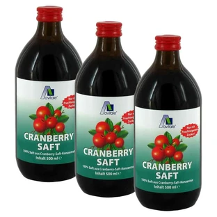 Avitale Cranberry Saft 3X500 ml